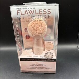Finishing Touch Flawless‎ Cleanse Facial Cleanser & Massager Brush NEW